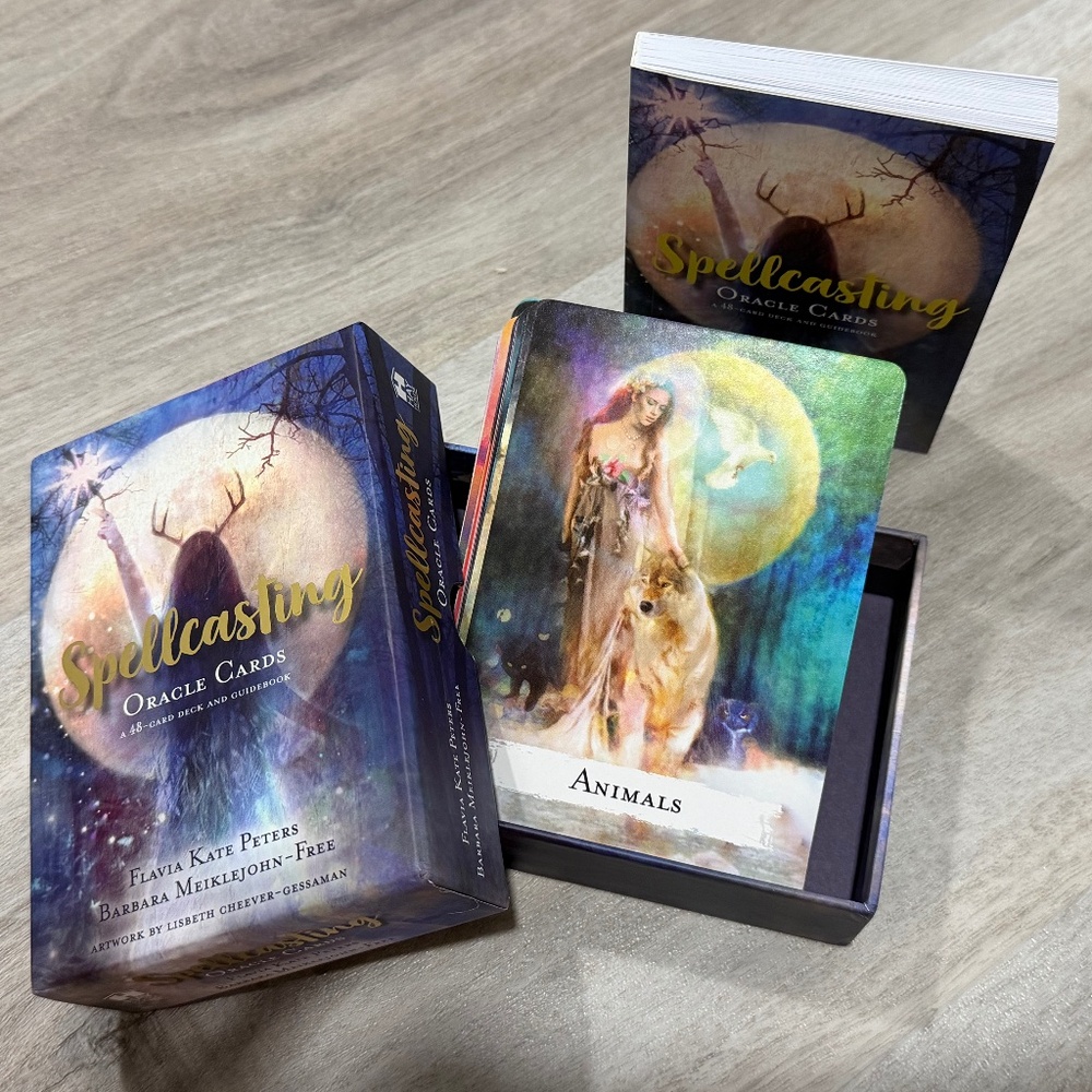 Spellcasting Oracle Cards Deck 48 Cards & Guidebook Flavia Kate Peters New
